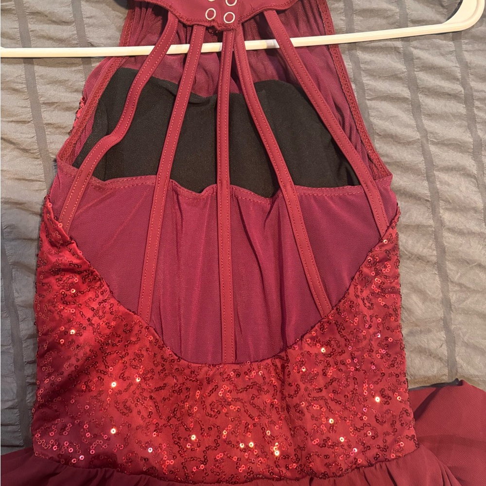 Weissman Burgundy Dance Costume - image 4